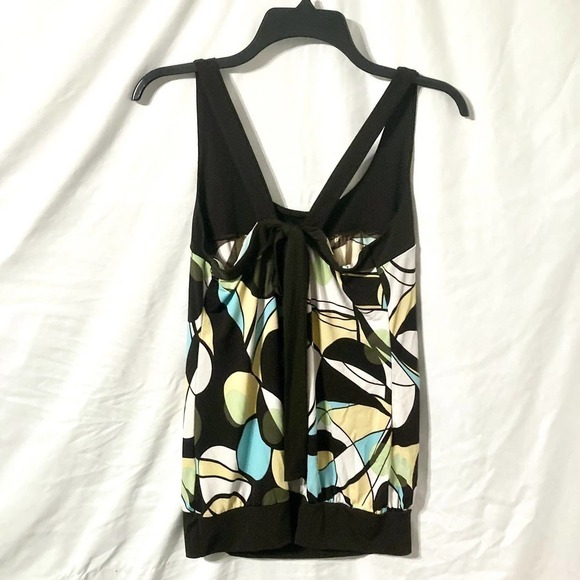 Tempted Hearts Women's XL Geometric Abstract Y2K Top - Picture 4 of 10
